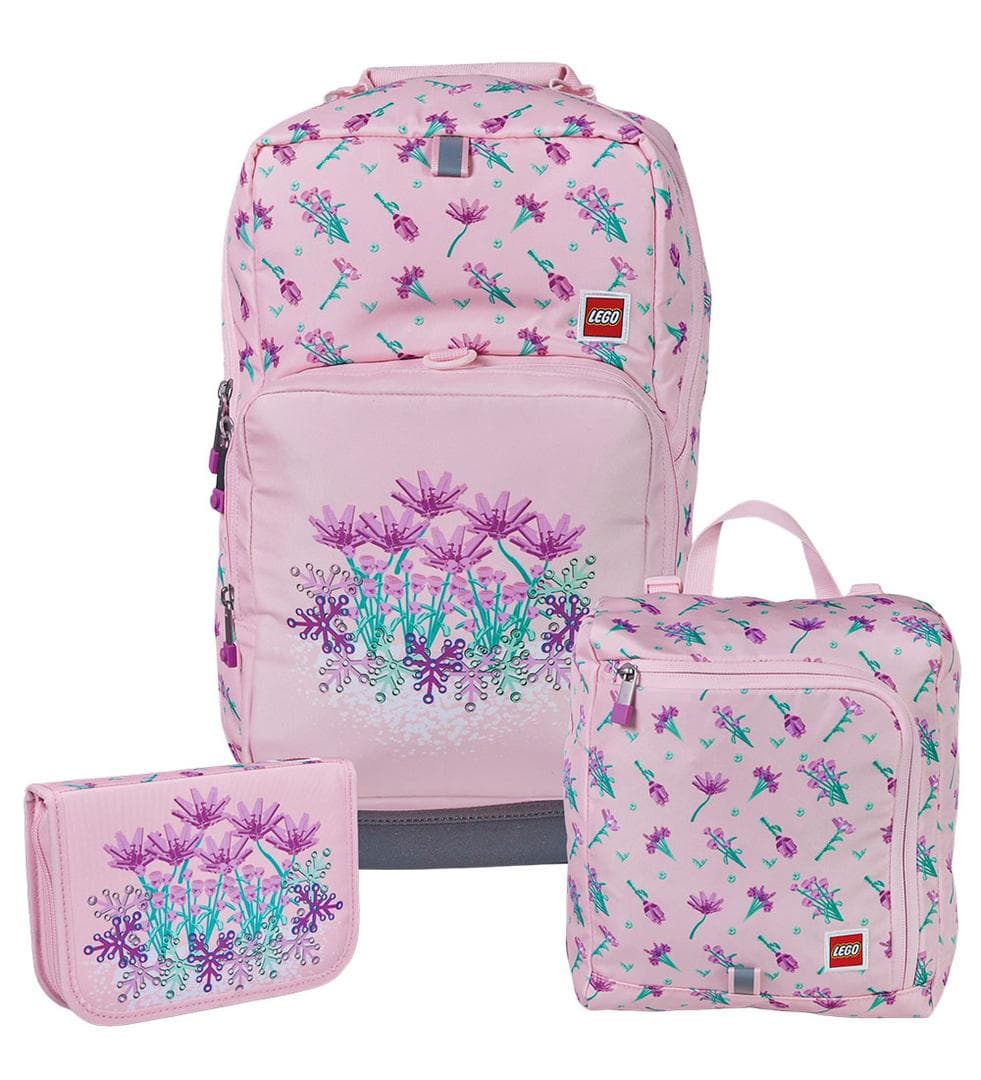 Flowers School Bag Set