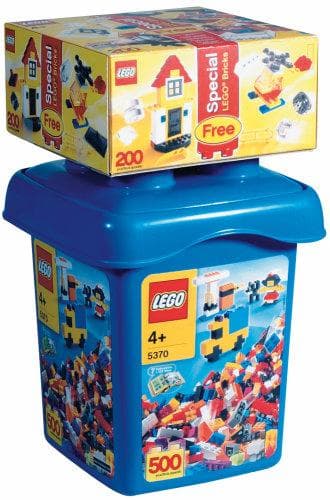 Large Make and Create Bucket with Special LEGO Bonus Bricks (Bucket and its contents only)