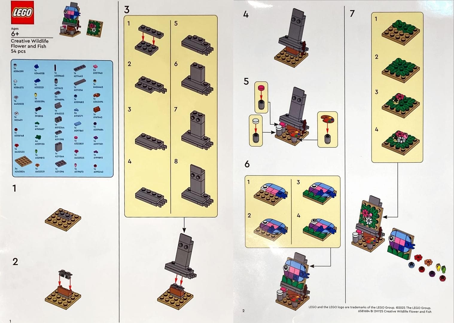 Creative Wildlife Flower and Fish